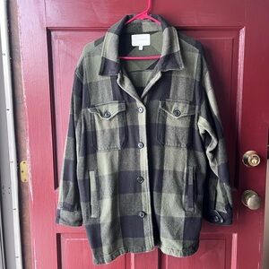 Plaid Button-Up jacket